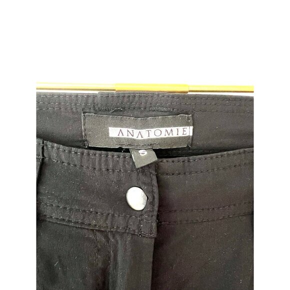 Anatomie Black Pants Lightweight Travel Packable Stretch Slim - Picture 3 of 10
